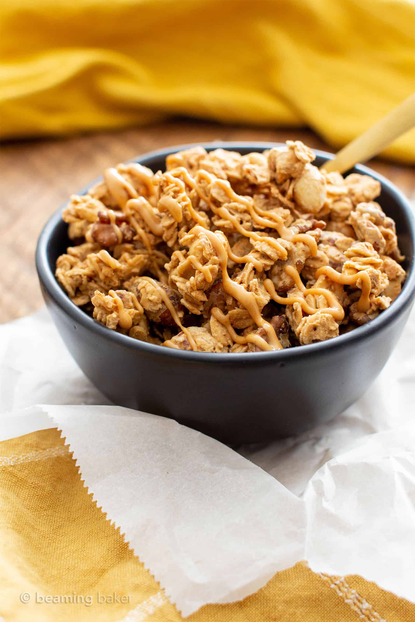 peanut-butter-granola-4-ingredient-healthy-beaming-baker