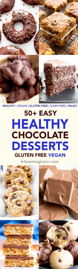 50+ Easy Healthy Chocolate Desserts - Best Gluten Free Vegan Chocolate ...