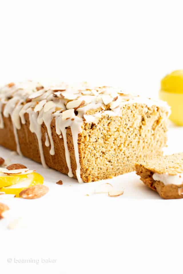 Easy Vegan Lemon Almond Poppy Seed Bread Beaming Baker