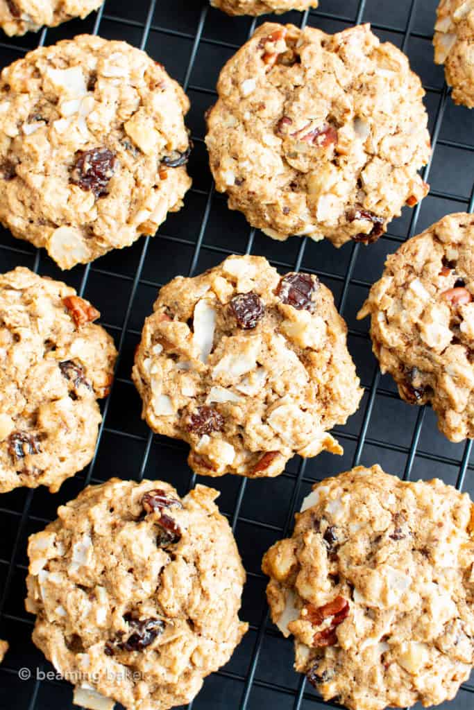 Healthy Breakfast Oatmeal Coconut Cookies (Vegan, Gluten Free ...