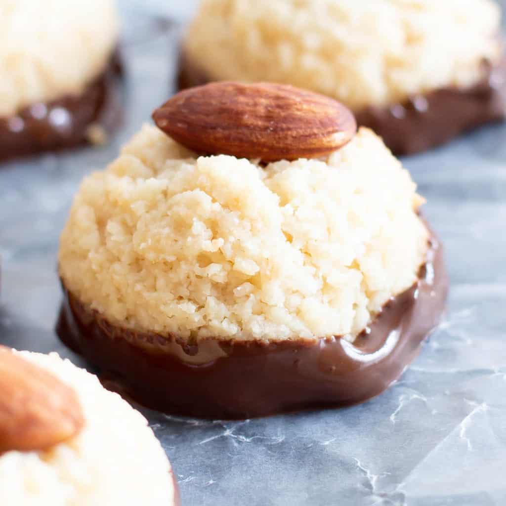 Vegan Almond Joy Coconut Macaroons Recipe Gluten Free, Paleo, 6