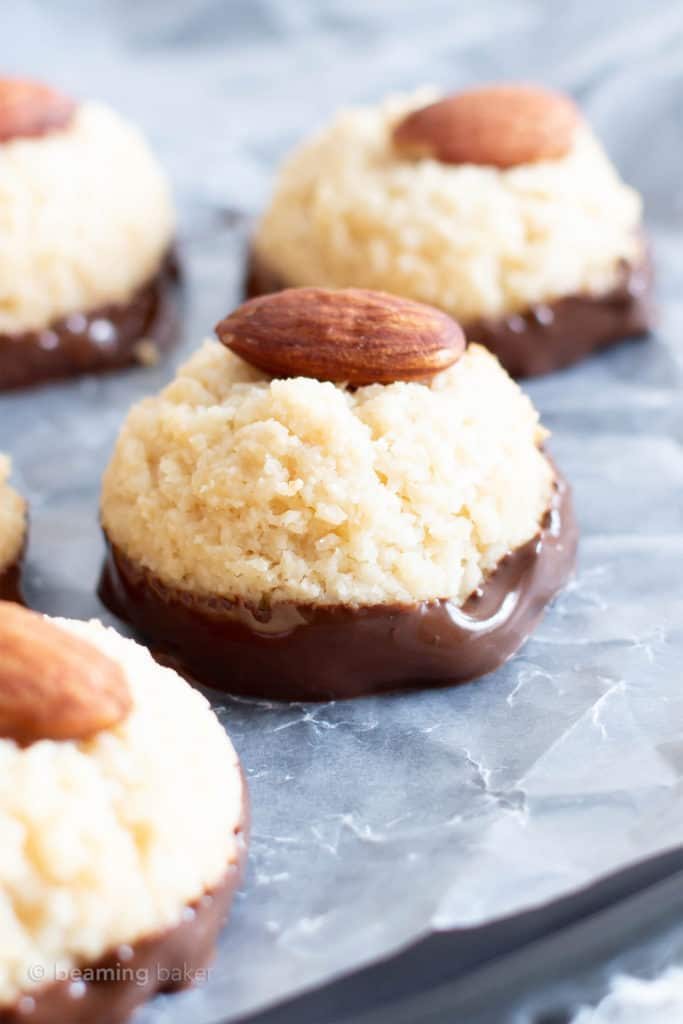 Vegan Almond Joy Coconut Macaroons Recipe Gluten Free, Paleo, 6