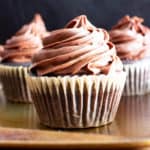 Paleo Chocolate Cupcakes Recipe (Almond Flour, GF): rich ‘n moist vegan gluten free cupcakes topped with creamy chocolate frosting! The best paleo cupcakes—made with gluten free, dairy free, healthy ingredients! #Vegan #Paleo #Cupcakes #GlutenFree #DairyFree | Recipe at BeamingBaker.com
