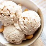 Homemade Cashew Coconut Milk Vegan Ice Cream (Paleo, Dairy-Free): creamy coconut milk-based ice cream packed with cashews & coconut! Make the best keto ice cream in minutes—no soaking cashews, no churn, easy! #Paleo #Keto #Cashews #CoconutMilk #IceCream #Vegan | Recipe at BeamingBaker.com