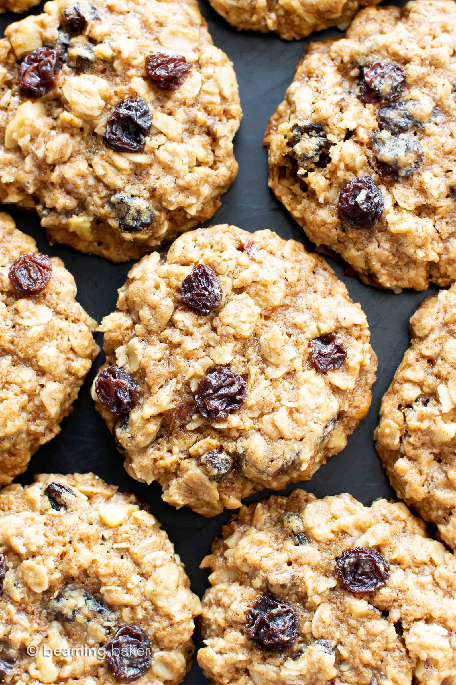 Classic Gluten Free Oatmeal Raisin Cookies Dairy Free Beaming Baker