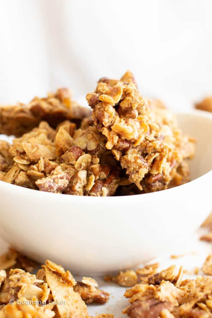 Healthy Chunky Granola Recipe (Vegan, Gluten Free) Beaming Baker