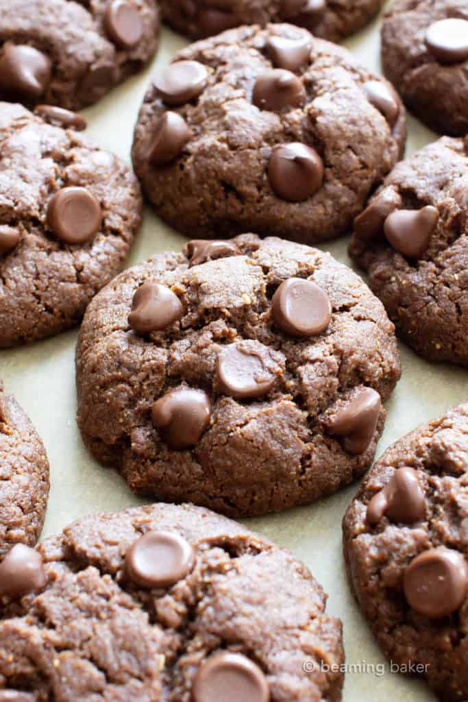 Chewy Gluten Free Chocolate Tahini Cookies (Vegan, Flourless, Paleo ...