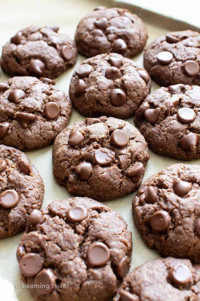 Chewy Gluten Free Chocolate Tahini Cookies (Vegan, Flourless, Paleo ...