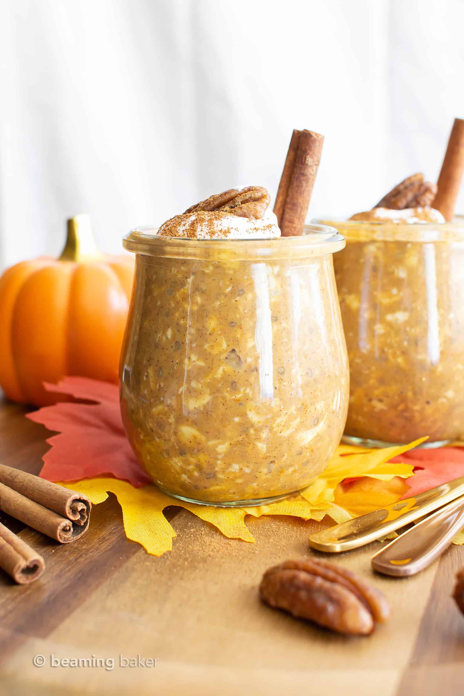 Easy Pumpkin Overnight Oats (Vegan) - Skinnytaste