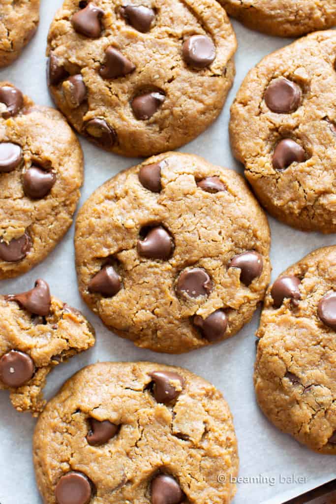 Chocolate Chip Homemade Cashew Butter Cookies Recipe (Vegan, Paleo ...