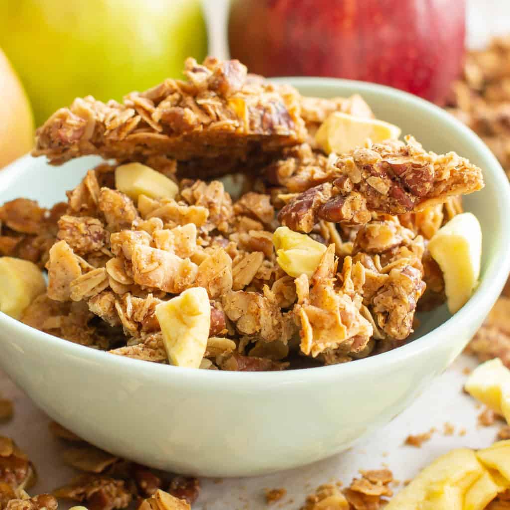 Apple Cinnamon Homemade Gluten Free Granola Recipe Beaming Baker