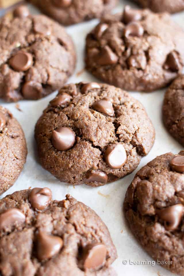 The BEST Paleo Vegan Double Chocolate Chip Cookies (Gluten Free ...