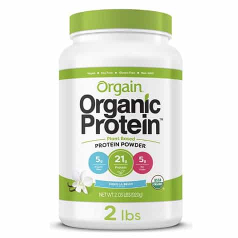 Orgain Vegan Protein Powder Vanilla Aff
