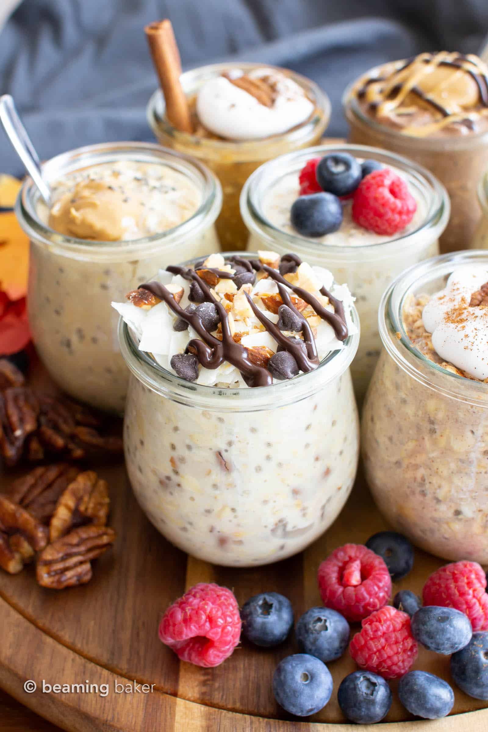 4 Healthy and Easy Overnight Oats Recipes + video - Carmy - Easy