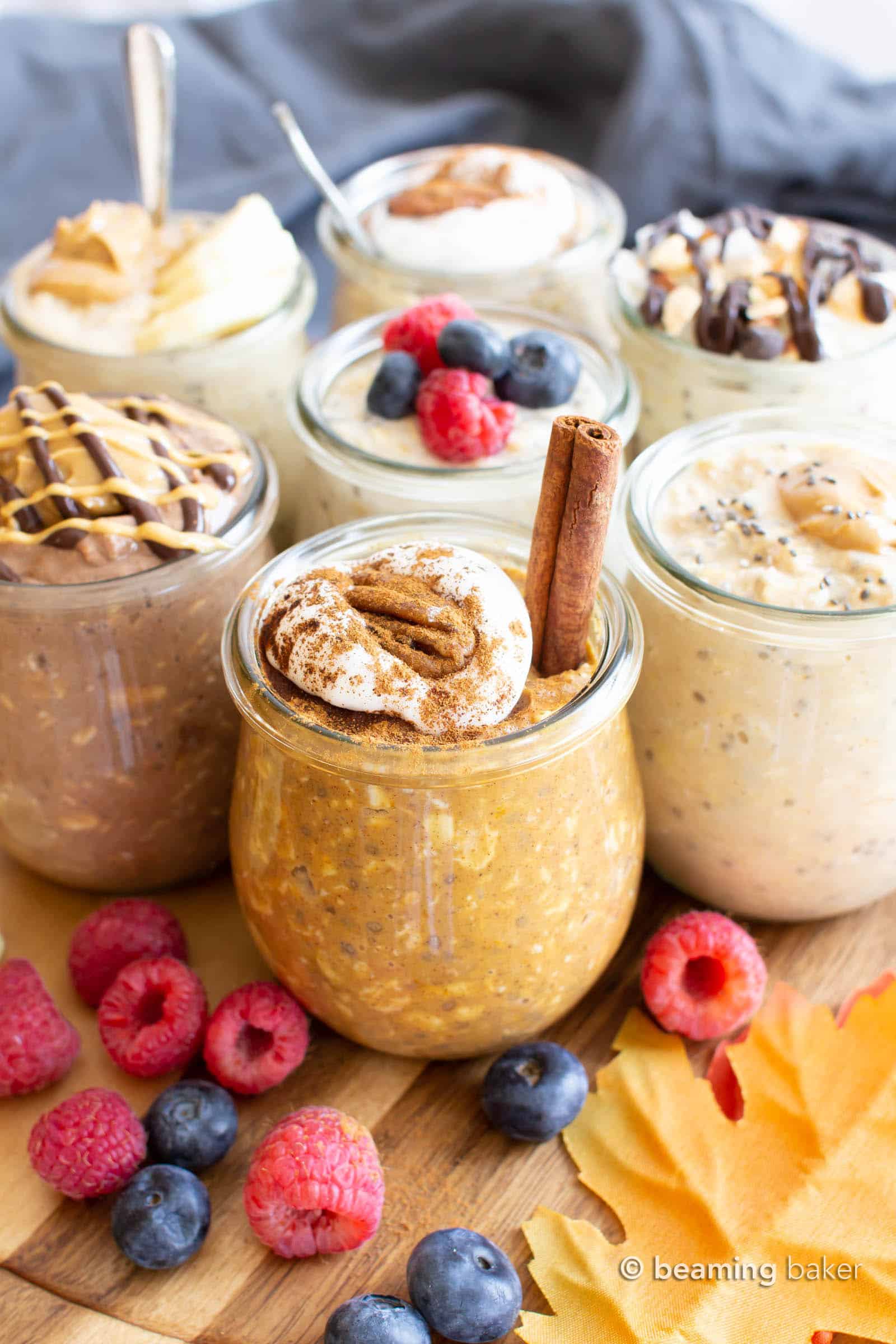 Quick Vegan Overnight Oats (Multiple Ways) - Plant-Based on a Budget