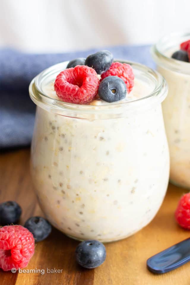 Easy Classic Overnight Oats Recipe (Vegan, Healthy) - Beaming Baker