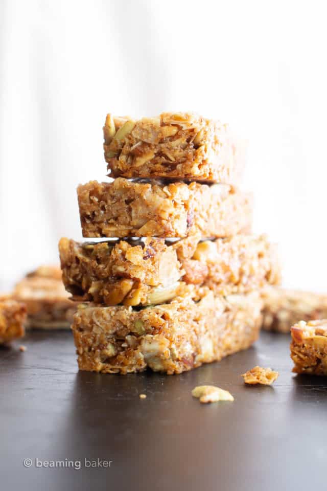 Homemade Paleo Granola Bars Recipe (Grain Free, Gluten Free, Oat Free