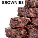 BEST Vegan Brownies pinterest image