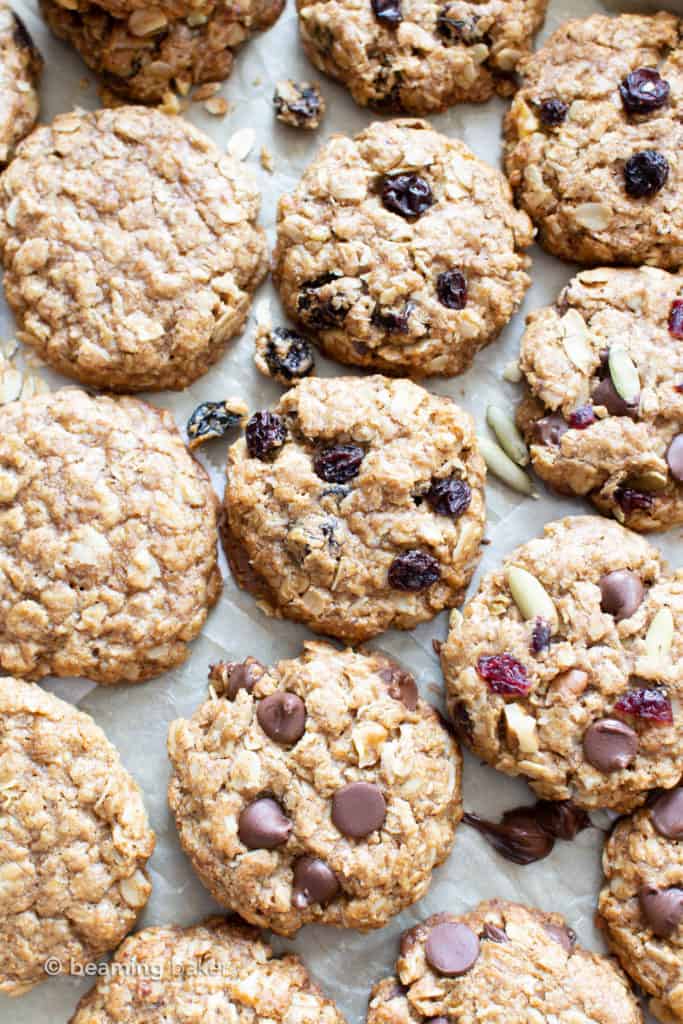 Gluten Free Oatmeal Cookies – 4 Ways - Beaming Baker