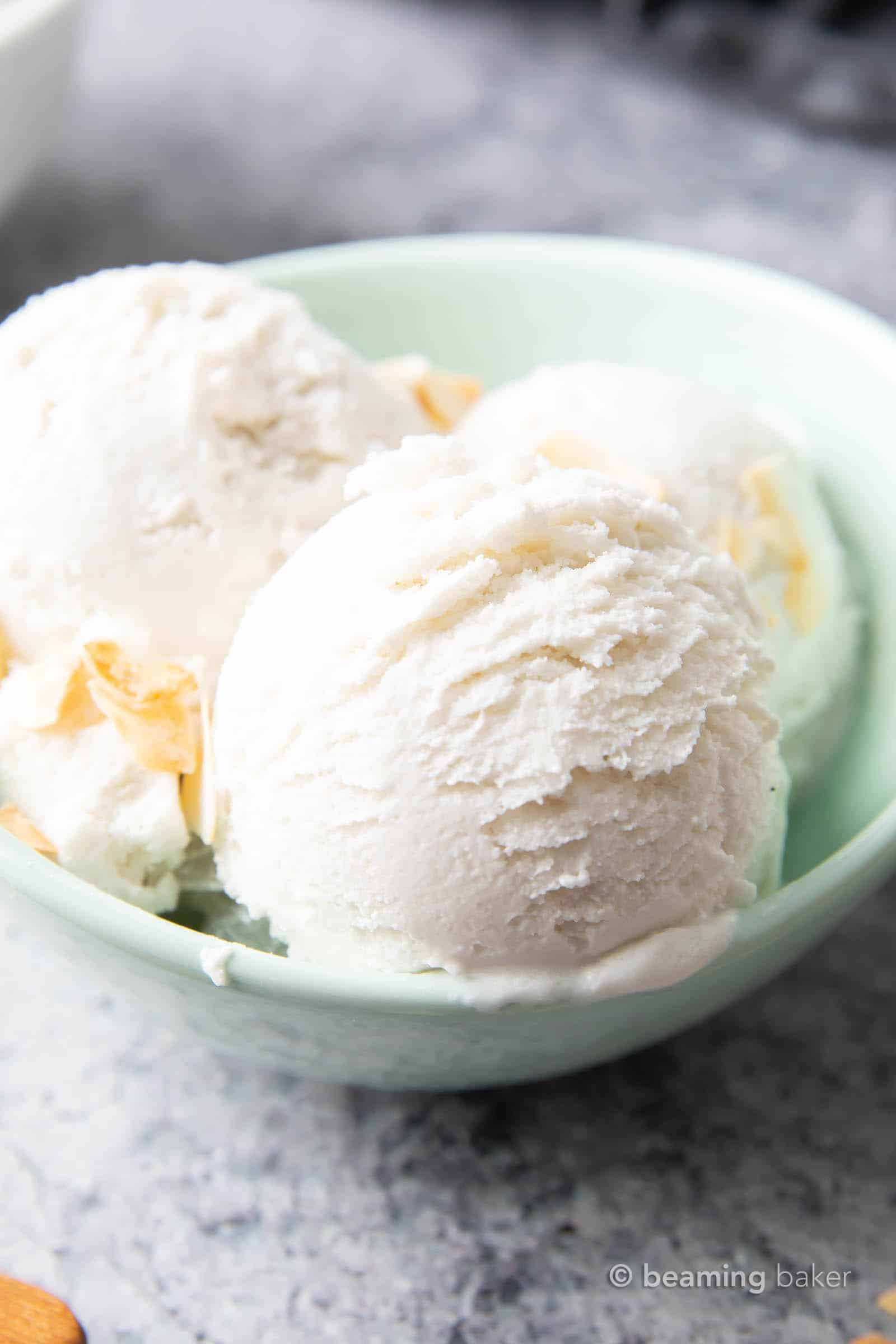 Vegan Vanilla Ice Cream Recipe - Beaming Baker