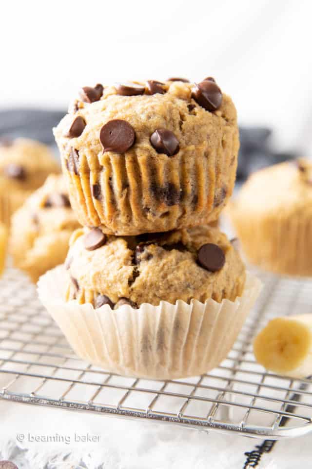 Healthy Banana Chocolate Chip Muffins Recipe Beaming Baker