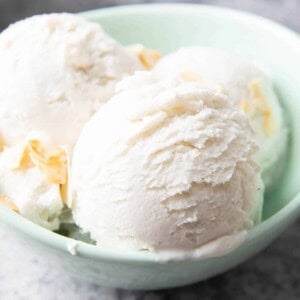 Coconut Milk Keto Ice Cream – Keto Coconut Ice Cream: the best coconut milk keto ice cream—bursting with coconut flavor & low carb. Keto coconut ice cream that has just 1 net carb per serving! #Keto #CoconutMilk #KetoIceCream #LowCarb #IceCream | Recipe at BeamingBaker.com