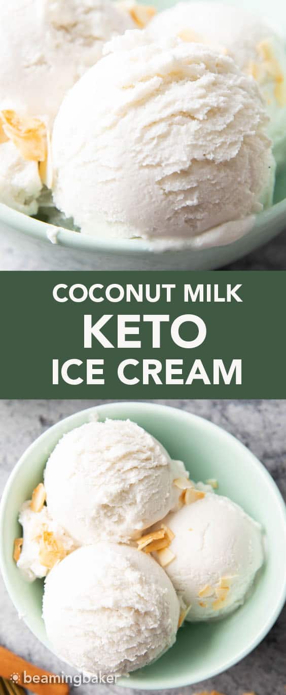 Coconut Milk Keto Ice Cream Keto Coconut Ice Cream Beaming Baker