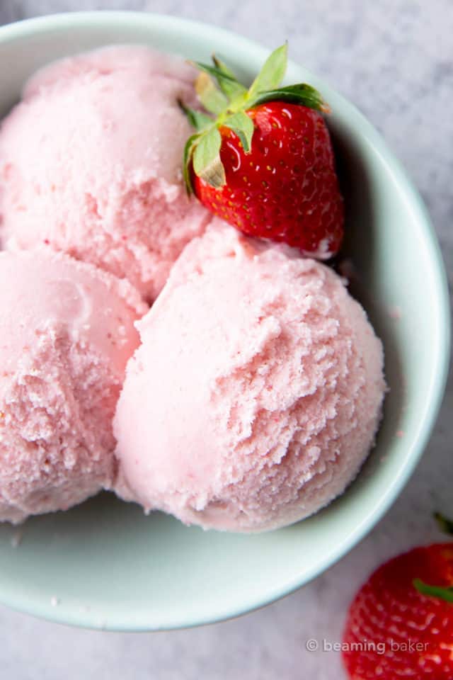 Strawberry Keto Ice Cream (Low Carb) - Beaming Baker