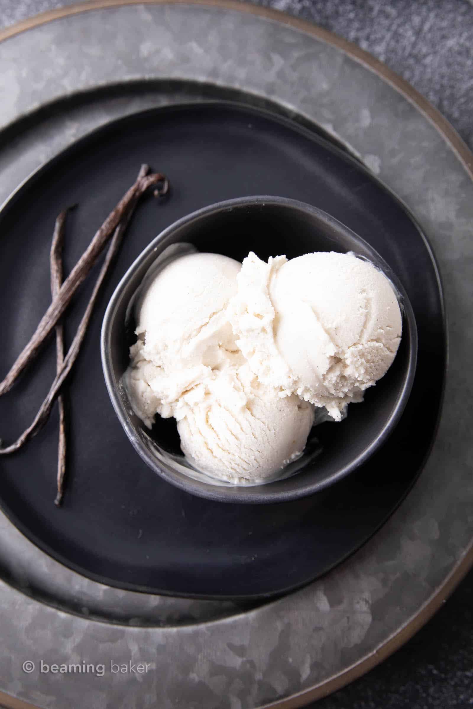 Vegan Vanilla Ice Cream Recipe - Beaming Baker