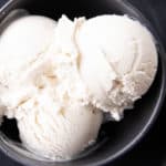 Vegan Vanilla Ice Cream Recipe: this homemade vegan ice cream recipe is easy, rich ‘n creamy. The best vegan vanilla ice cream—incredible vanilla flavor, made with simple ingredients. Dairy-Free. #Vegan #IceCream #DairyFree #NonDairy | Recipe at BeamingBaker.com