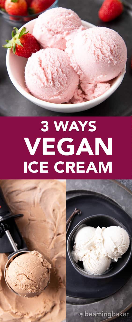 Vegan Vanilla Ice Cream Recipe - Beaming Baker