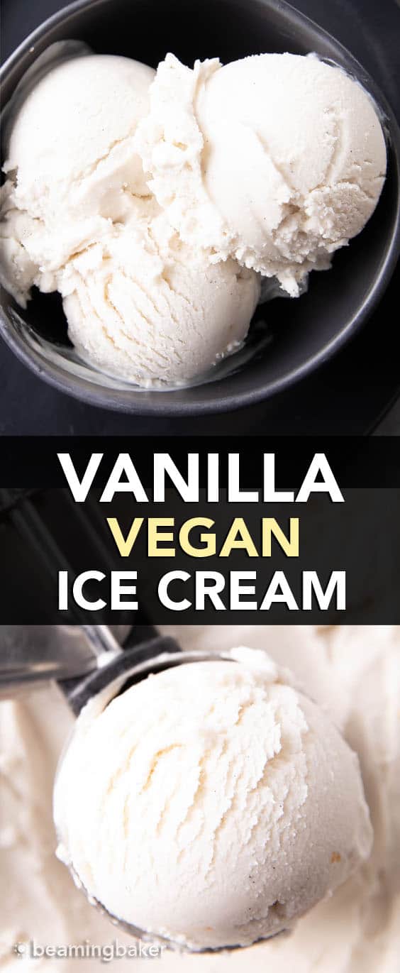 Homemade Vegan Vanilla Ice Cream Recipe Beaming Baker 