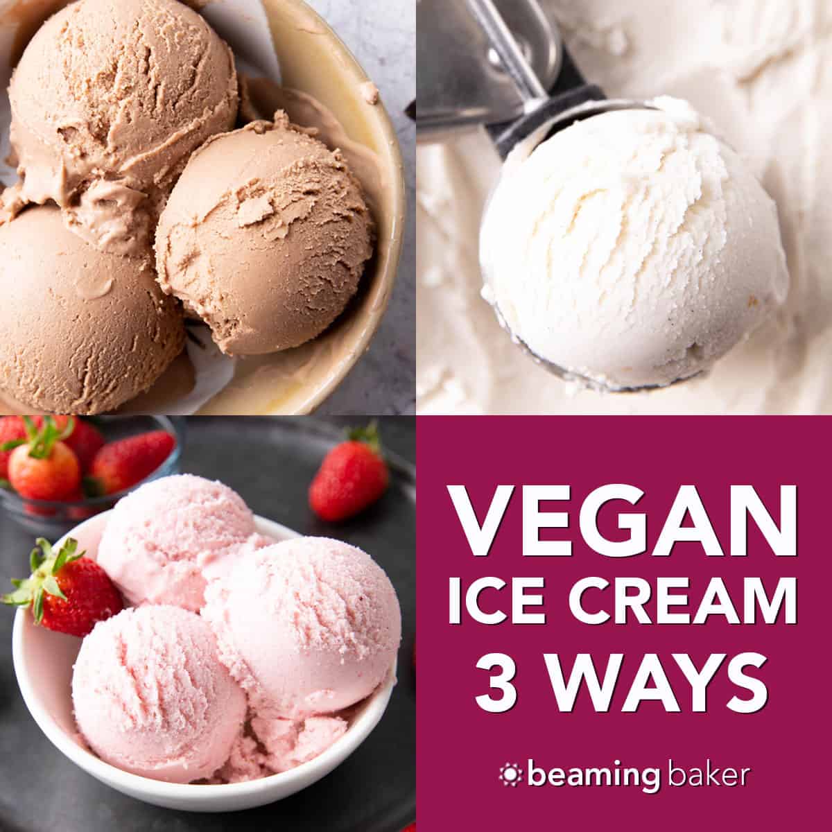 Homemade Vegan Ice Cream Recipe – 3 Ways