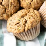 The Best Healthy Zucchini Muffins: Soft ‘n moist zucchini muffins that are buttery, perfectly sweet and made with healthy ingredients. The best zucchini muffin recipe! #Healthy #Zucchini #Muffins #Recipe | Recipe at BeamingBaker.com