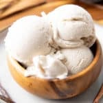 Vanilla Keto Ice Cream (Low Carb): this easy keto vanilla ice cream recipe is rich & creamy with delicious vanilla flavor! The best vanilla keto ice cream recipe—low carb, easy keto-friendly ice cream maker recipe, dairy-free! #KetoDessert #KetoIceCream #LowCarb #LowCarbIceCream #IceCream | Recipe at BeamingBaker.com