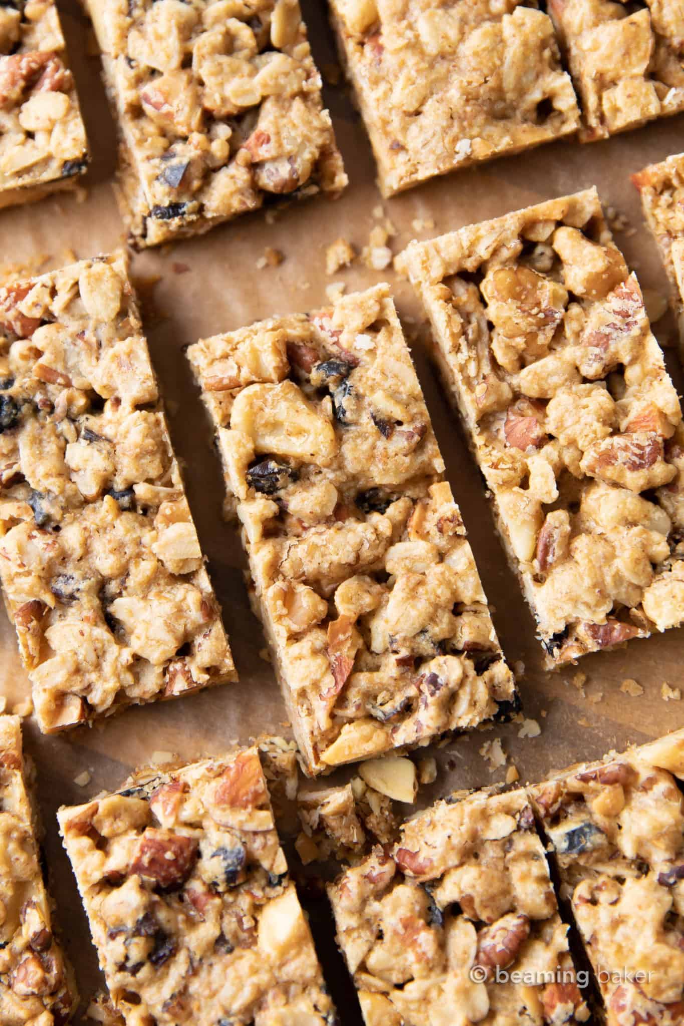 Healthy Granola Bars Recipe (Homemade, V, GF) Beaming Baker
