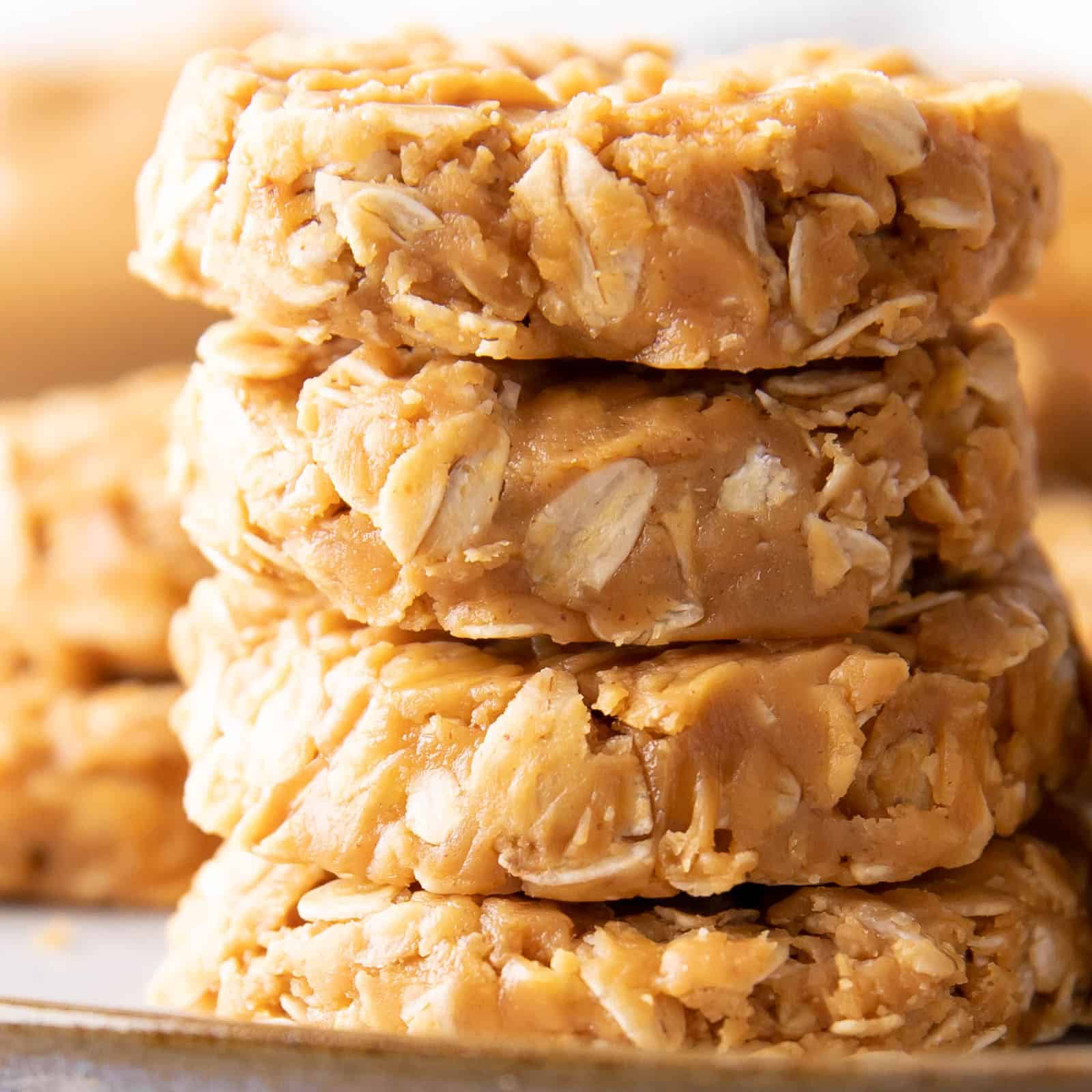Easy Peanut Butter No Bake Cookies – 3 Ingredients!