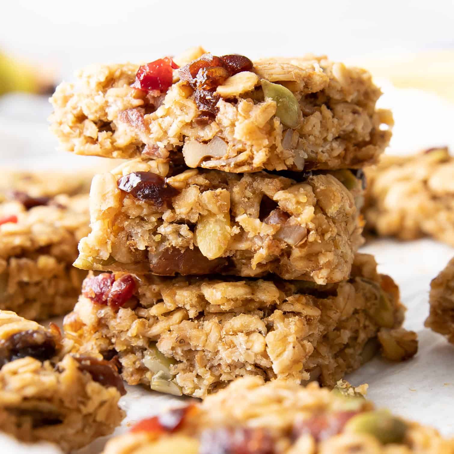 fruit and nut oatmeal bars