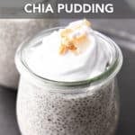 Easy Coconut Chia Pudding Recipe short pin image