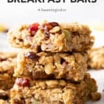 Healthy Breakfast Bars short pin image