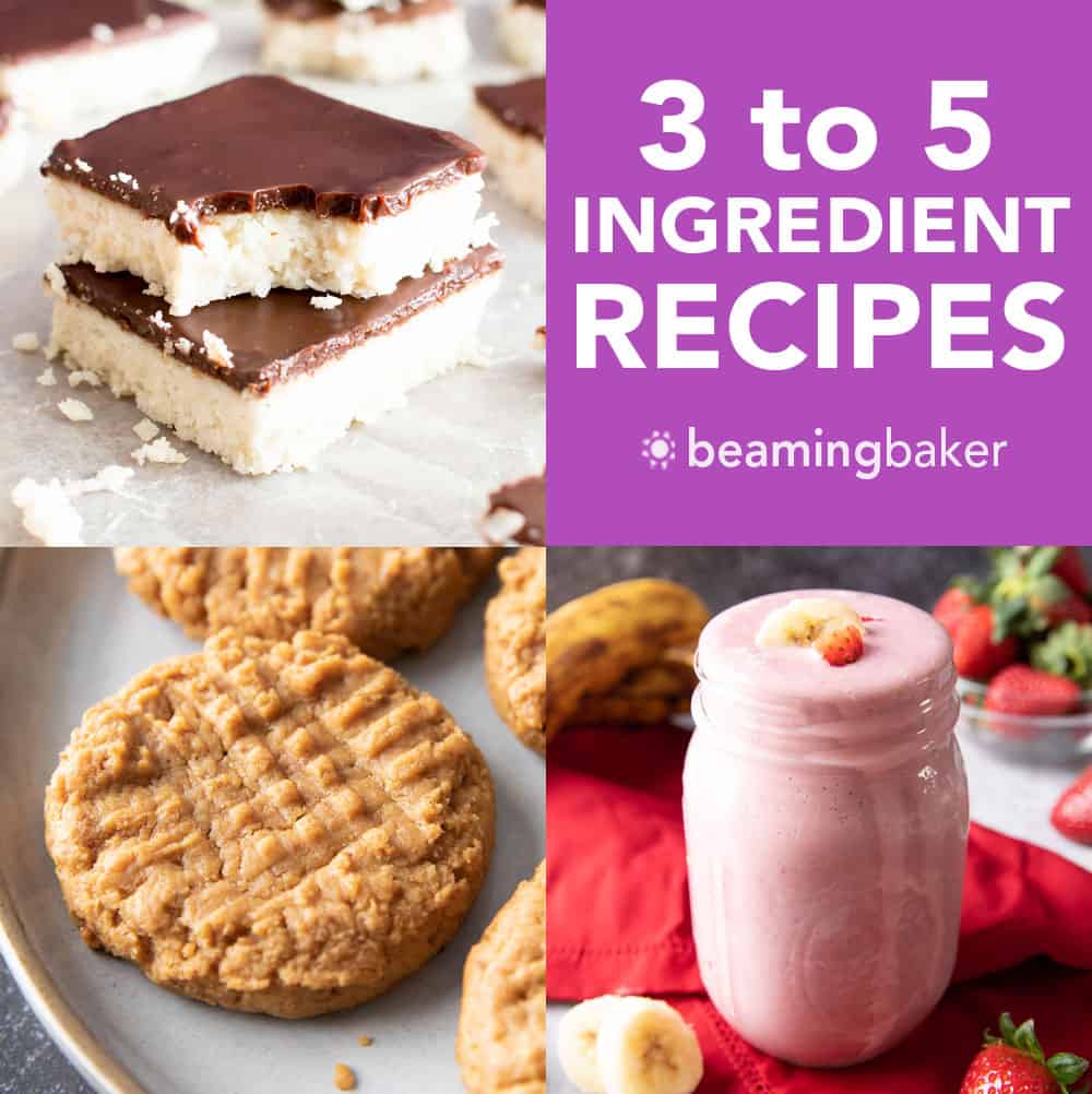 3 to 5 Ingredient Dessert Recipes