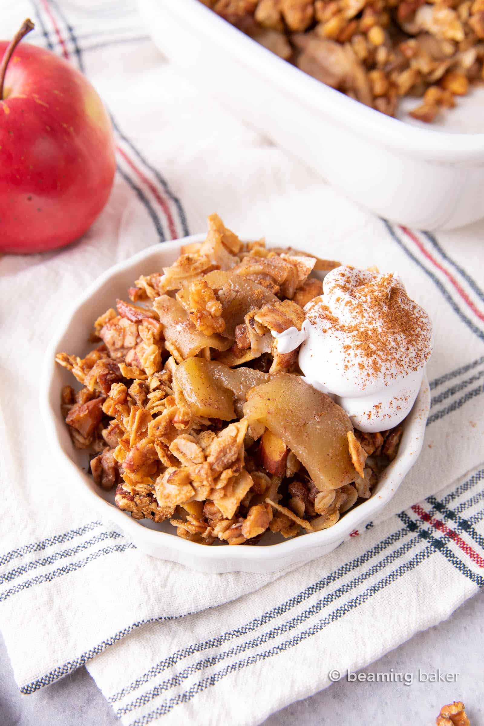 Easy Apple Crisp - Bowl of Delicious