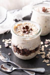 Chocolate Chip Overnight Oats - Beaming Baker