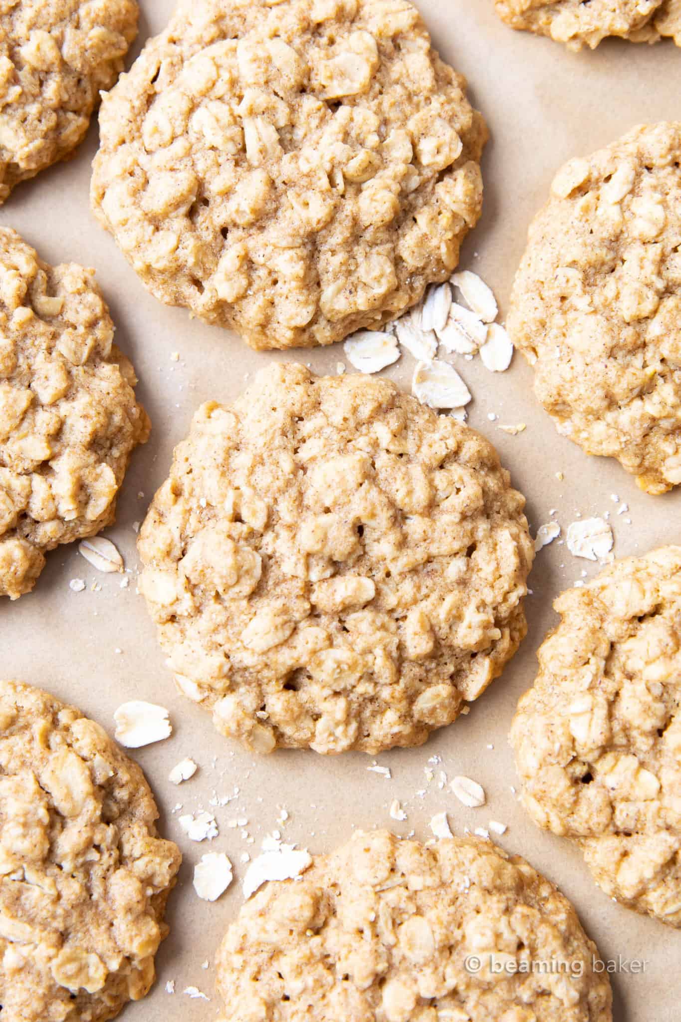 Healthy Oatmeal Cookies Beaming Baker