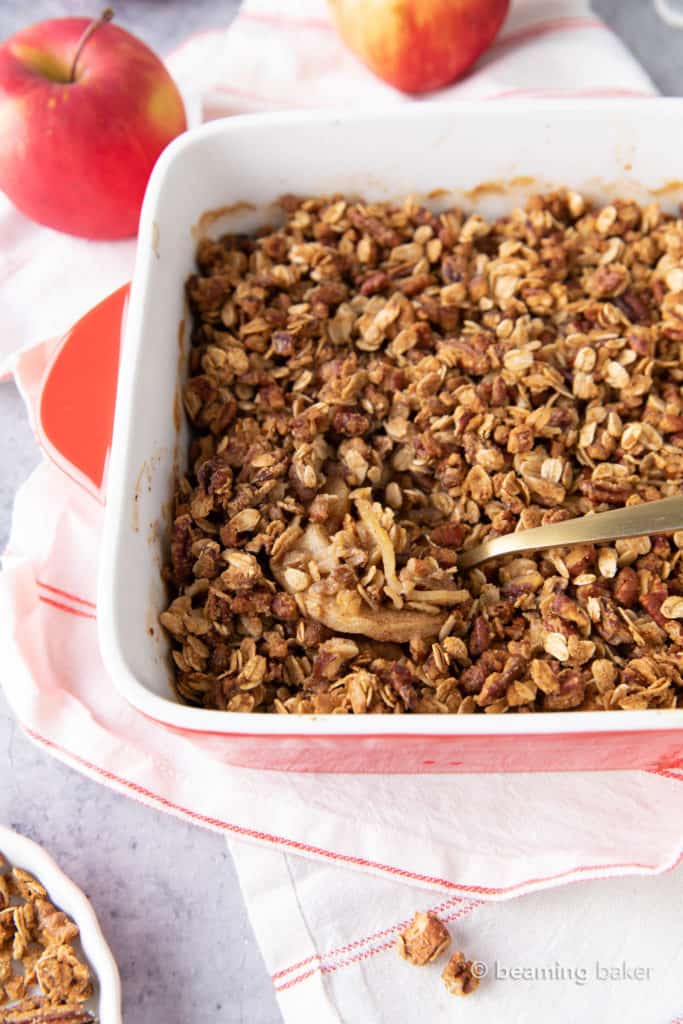 Gluten Free Apple Crisp Recipe - Beaming Baker