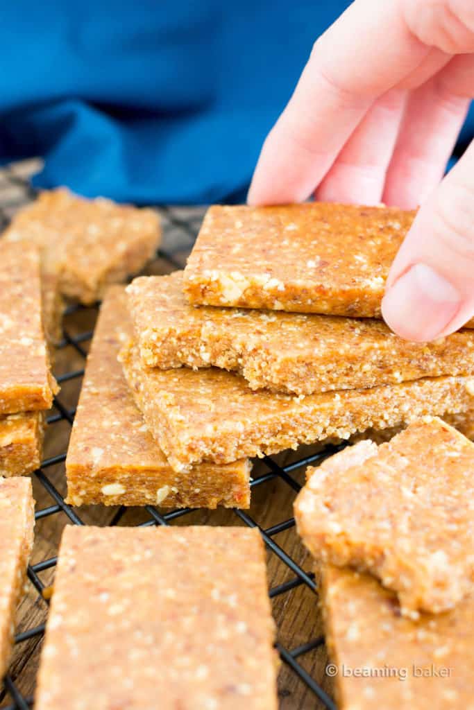 4 Ingredient Peanut Butter Energy Bars Beaming Baker