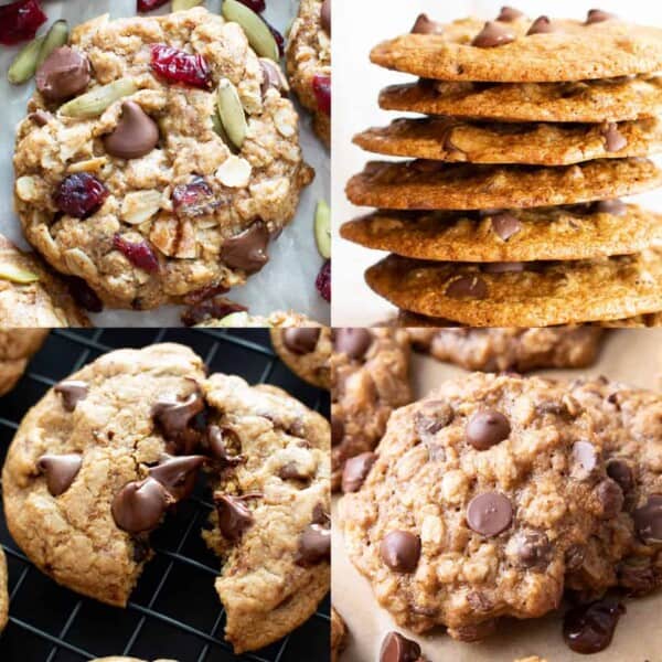 20+ Best Vegan Chocolate Chip Cookies: get ready to enjoy the best vegan chocolate chip cookie recipes! Including vegan oatmeal chocolate chip cookies, easy vegan chocolate chip cookies, vegan gluten free chocolate chip cookies and more! #vegancookies #chocolatechipcookies #veganchocolatechipcookies | Recipes on BeamingBaker.com