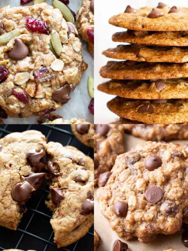 20+ Best Vegan Chocolate Chip Cookies: get ready to enjoy the best vegan chocolate chip cookie recipes! Including vegan oatmeal chocolate chip cookies, easy vegan chocolate chip cookies, vegan gluten free chocolate chip cookies and more! #vegancookies #chocolatechipcookies #veganchocolatechipcookies | Recipes on BeamingBaker.com