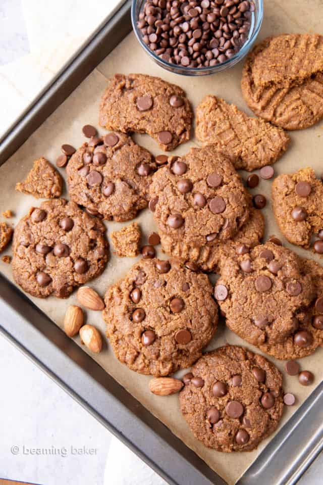 4 Ingredient Flourless Almond Butter Cookies (Gluten Free) Beaming Baker
