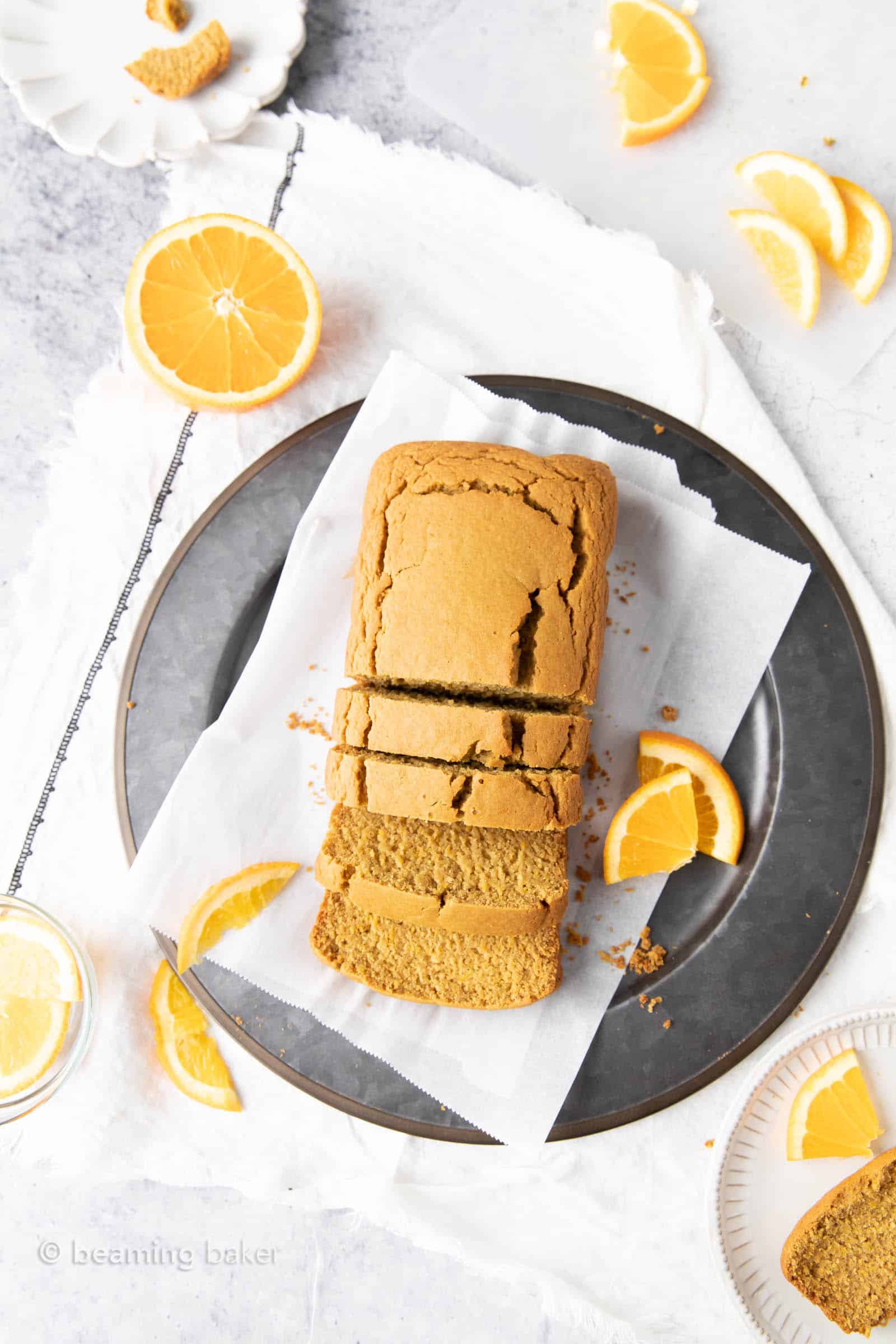 Deliciously Healthy Orange Bread: soft ‘n moist healthy orange bread made with healthy, whole ingredients. Bursting with bright orange flavor. #Healthy #Orange #Bread | Recipe at BeamingBaker.com